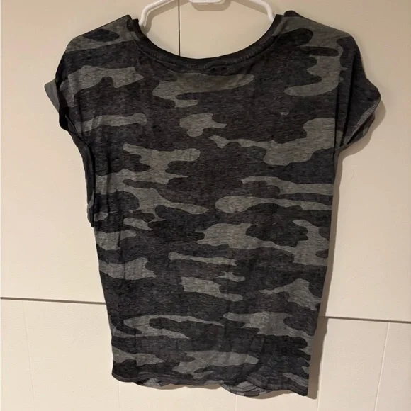 Lucky Brand Charcoal Camouflage Short Sleeve Tee - Picture 2 of 3